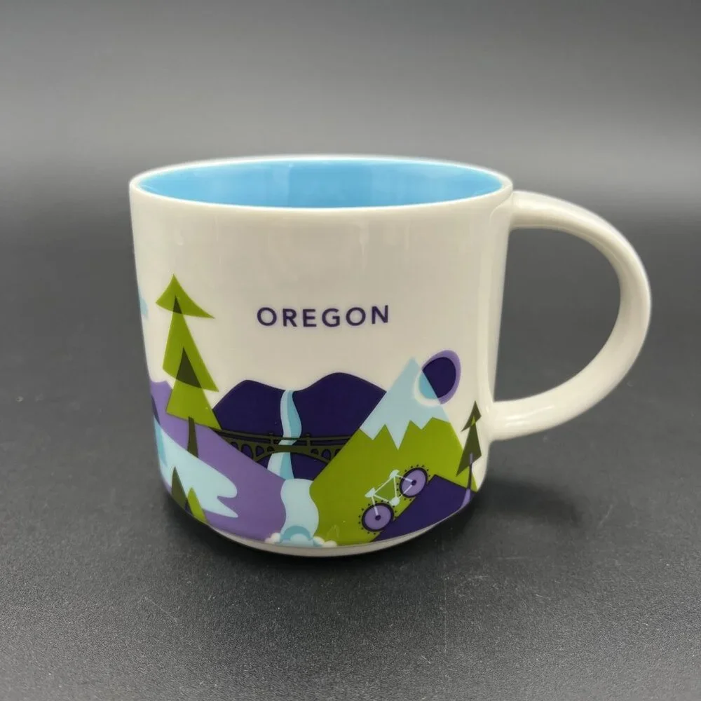 Starbucks Oregon You Are Here Coffee Mug Collector Series City 2017 14 oz - Picture 1 of 11